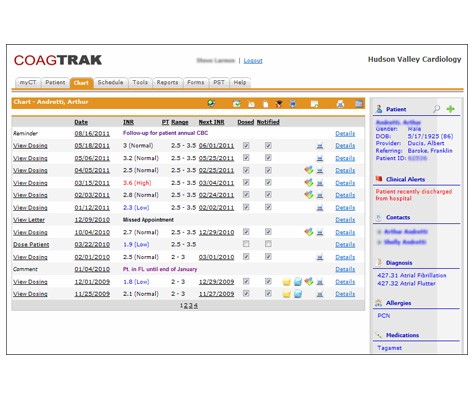screenshot of results tab